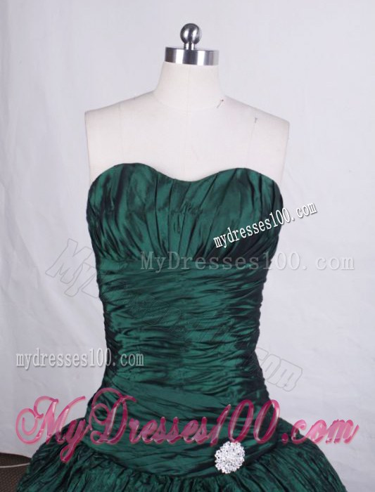 Unique Tiers and Ruching A-line Quinceanera Dresses with Diamond